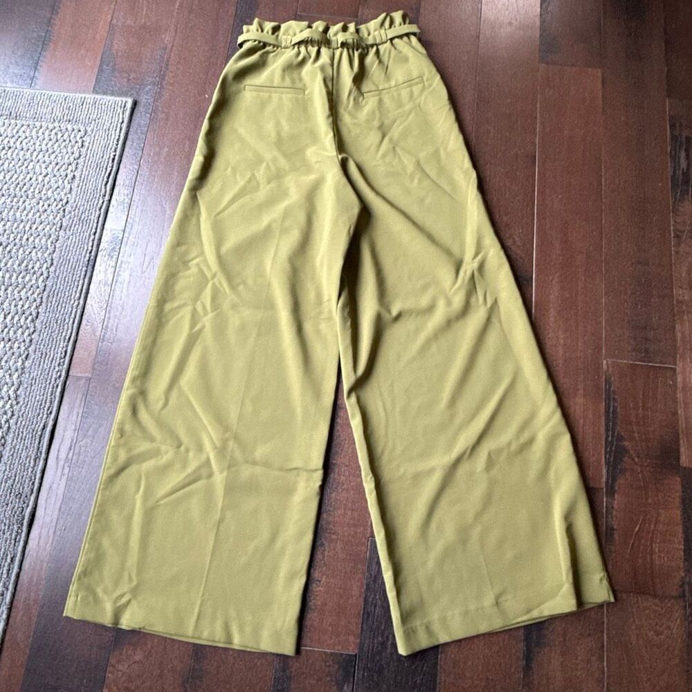 New York and co high waist wide leg paper bag dress pants size medium women’s gr - Picture 9 of 10